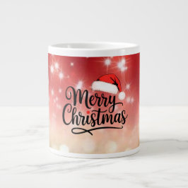 Merry Christmas Santa Hat Mug Grote Koffiekop