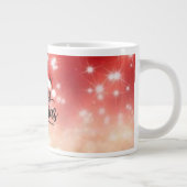 Merry Christmas Santa Hat Mug Grote Koffiekop (Rechts)