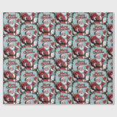 Merry Christmas Santa Holiday Christmas  Cadeaupapier (Vlak)