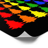 Merry Christmas Santa Human Lgbt Gay Pride Flag Xm Poster (Hoek)