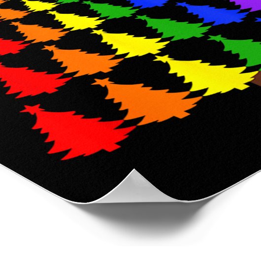 Merry Christmas Santa Human Lgbt Gay Pride Flag Xm Poster (Hoek)