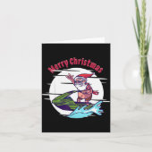 Merry Christmas Santa Jet Ski Watersrts  Kaart (Voorkant)