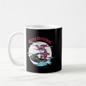 Merry Christmas Santa Jet Ski Watersrts  Koffiemok (Links)