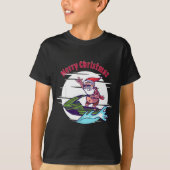Merry Christmas Santa Jet Ski Watersrts  T-shirt (Voorkant)
