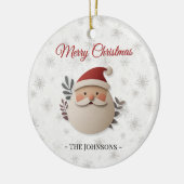 Merry Christmas Santa – Personalized Family  Keramisch Ornament (Links)