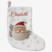 Merry Christmas Santa – Personalized Holiday Kleine Kerstsok (Voorkant)