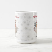 Merry Christmas Santa – Personalized Name Holiday Koffiemok (Center)