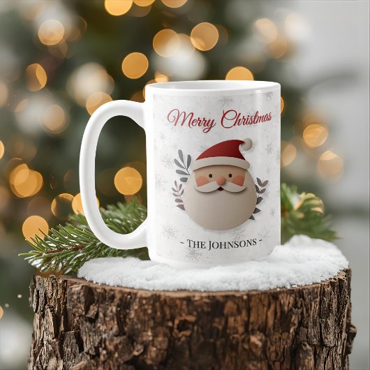 Merry Christmas Santa – Personalized Name Holiday Koffiemok