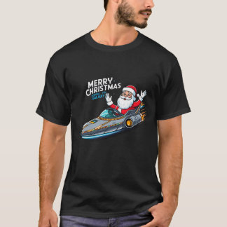 Merry Christmas Santa Racing T-Shirt – Feestelijk