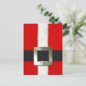 Merry Christmas Santa Suit Briefkaart (Staand voorkant)