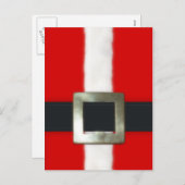 Merry Christmas Santa Suit Briefkaart (Voorkant / Achterkant)