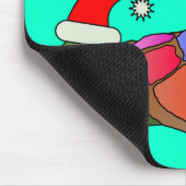 "MERRY CHRISTMAS" SANTA TURTLE MUISMAT (Hoek)