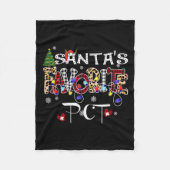Merry Christmas Santa's Favorite Pct Patient Care  Fleece Deken (Voorkant)
