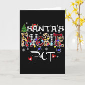 Merry Christmas Santa's Favorite Pct Patient Care  Kaart (Gele Bloem)