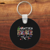 Merry Christmas Santa's Favorite Pct Patient Care Sleutelhanger (Voorkant)
