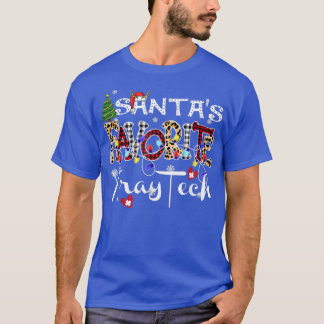 Merry Christmas Santas Favorite Xray Tech Xmas Lig T-shirt