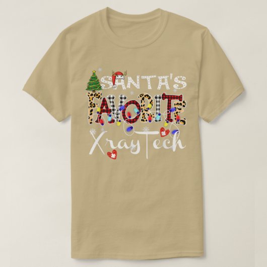 Merry Christmas Santas Favorite Xray Tech Xmas Lig T-shirt (Design voorkant)