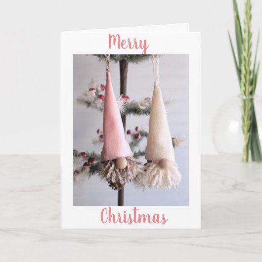 * MERRY CHRISTMAS * * SCANDANAVIAN STYL FEESTDAGEN KAART (Voorkant)