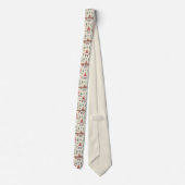Merry Christmas Scandinavian Gnome Necktie Stropdas (Achterkant)