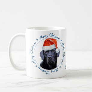 Merry Christmas Schattige Dog Retriever Black Labr Koffiemok