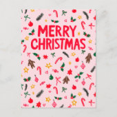 MERRY CHRISTMAS Schattige Doodle Whimsical CUSTOM Briefkaart (Voorkant)