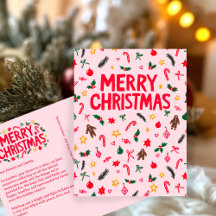 MERRY CHRISTMAS Schattige Doodle Whimsical CUSTOM