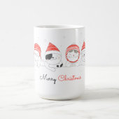 Merry Christmas Schattige Draw Katten Koffie Mok (Center)
