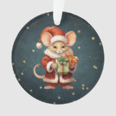 Merry Christmas Schattige Mouse Ornament (voorkant)