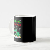 Merry Christmas Schattige Xmas T-rex ASL Gebarenta Koffiemok (Voorkant links)