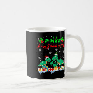 Merry Christmas Schattige Xmas T-rex ASL Gebarenta Koffiemok