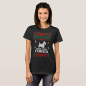 Merry Christmas Scottish Terrier Dog Ugly Christma T-shirt (Voorkant volledig)