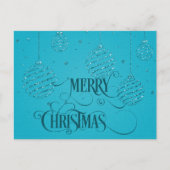 MERRY CHRISTMAS Script Christmas  Briefkaart (Voorkant)