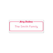 Merry Christmas Script Familienaam Tekst Sjabloon