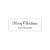 Merry Christmas Script from Your Name Zelfinktende Stempel (Design)