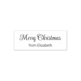 Merry Christmas Script from Your Name Zelfinktende Stempel