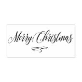 Merry Christmas Script Kalligrafie tekst Scrapbook Rubberstempel (Afrduk)