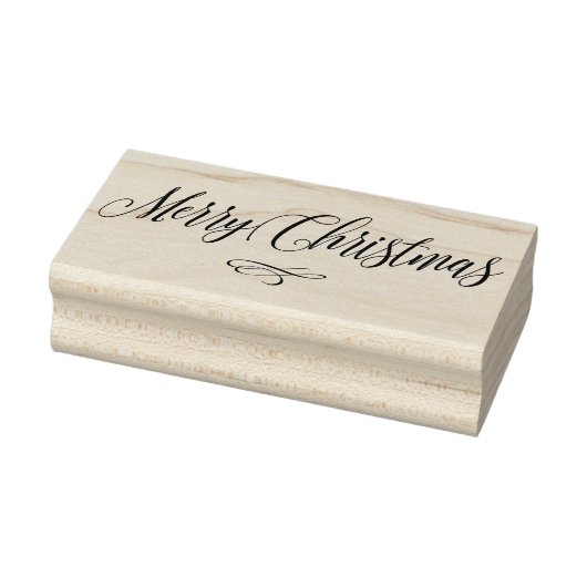 Merry Christmas Script Kalligrafie tekst Scrapbook Rubberstempel (Stempel)