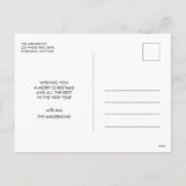 MERRY CHRISTMAS Script Persoonlijke foto Feestdagenkaart (Achterkant)