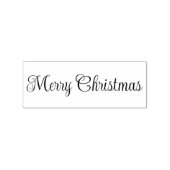 Merry Christmas Script Text Template Rubberstempel (Afrduk)