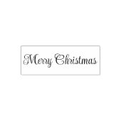 Merry Christmas Script Text Template Zelfinktende Stempel (Design)