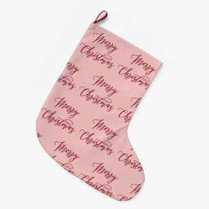 Merry Christmas Script Typography Lettering Grote Kerstsok
