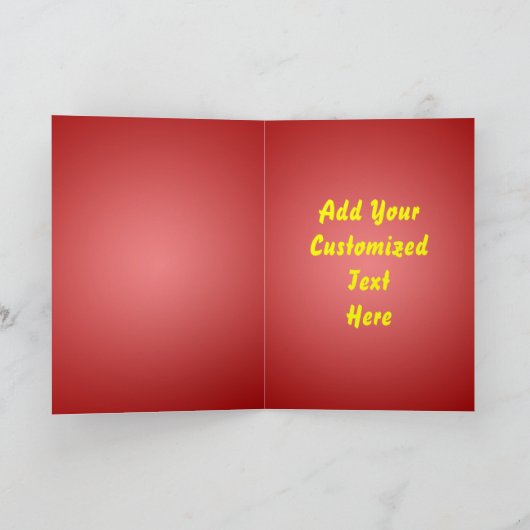 Merry Christmas Seal Wenskaart Sjabloon (Binnen)