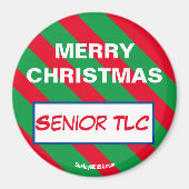 MERRY CHRISTMAS Senior TLC Magnet (Voorkant)