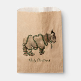 Merry Christmas Shetland Pony Favor Bag Bedankzakje