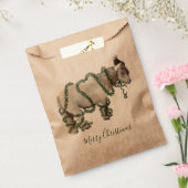 Merry Christmas Shetland Pony Favor Bag Bedankzakje (Gezegeld)