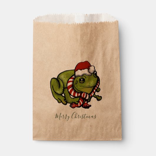 Merry Christmas Shetland Pony Favor Bag Bedankzakje (Voorkant)