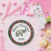 Merry Christmas Shetland Pony Plates Papieren Bordje (Feest)