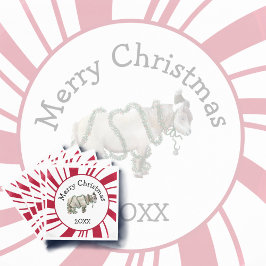 Merry Christmas Shetland Pony Servet