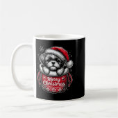 Merry Christmas Shih Tzu Graphic Tee  Koffiemok (Links)