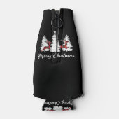 Merry Christmas Shirt for Women Buffalo Plaid Rein Flesjeskoeler (Achterkant)